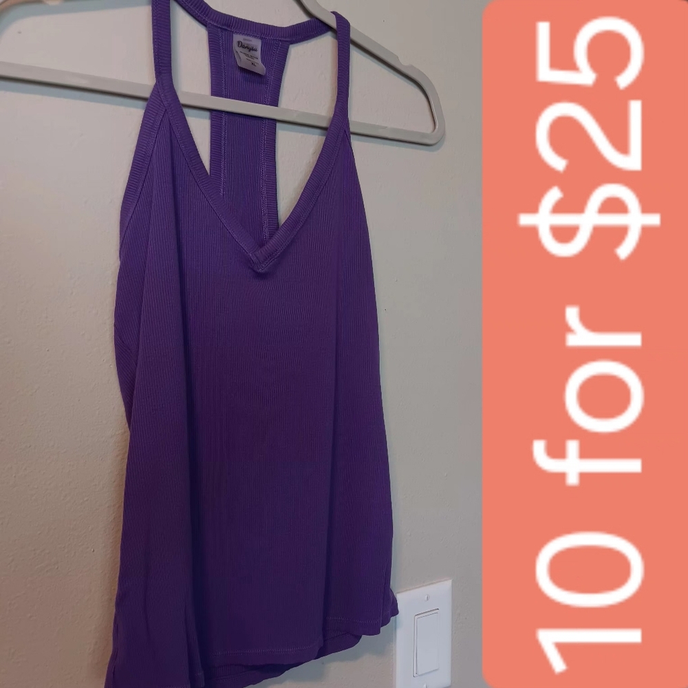 Purple Racerback Tank Top - Unbranded